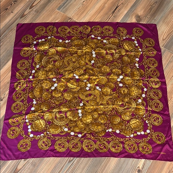 Chanel Silk Scarf - Picture 1 of 7